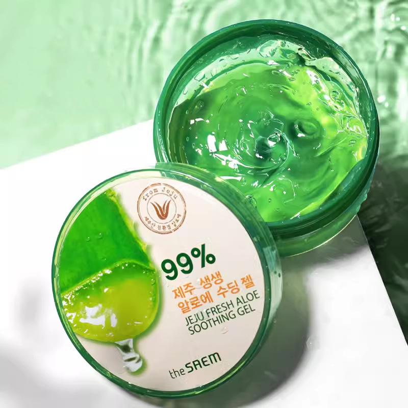 Gel dưỡng nha đam đa năng THE SAEM Jeju Fresh 99% Aloe Soothing Gel Hàn Quốc 300g