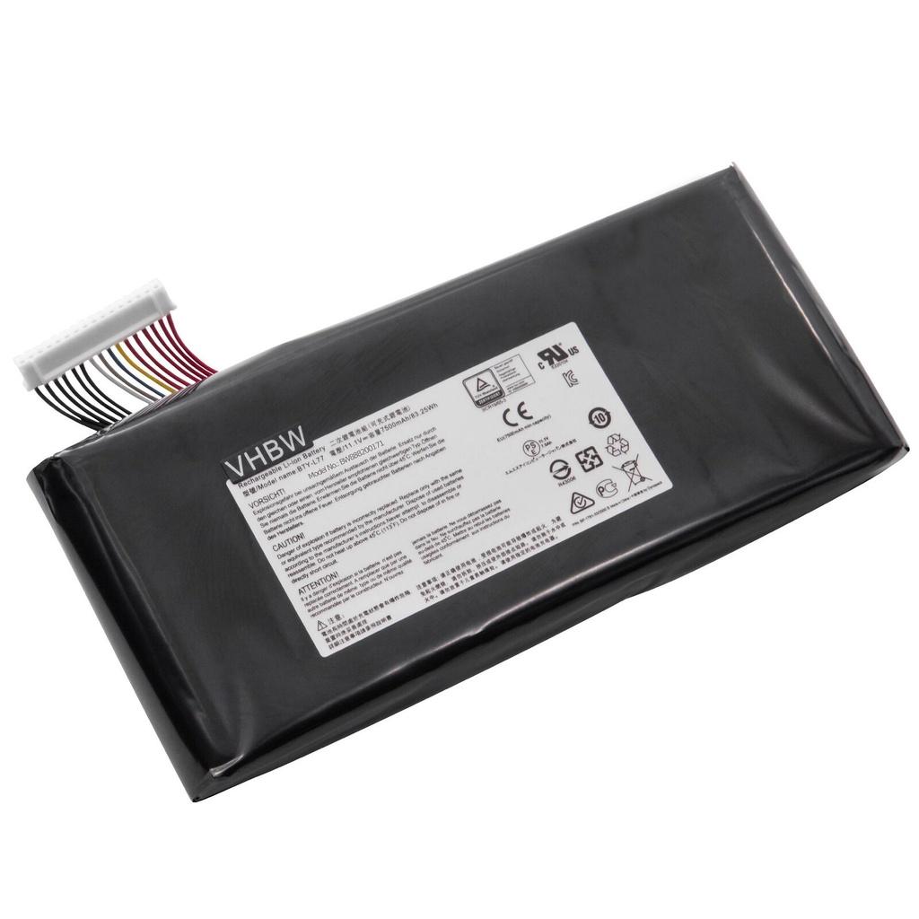 Pin Dùng cho Laptop MSI GT72 2QD GT72S 6QF GT80 2QE BTY-L77 New Battery Original 83.25Wh