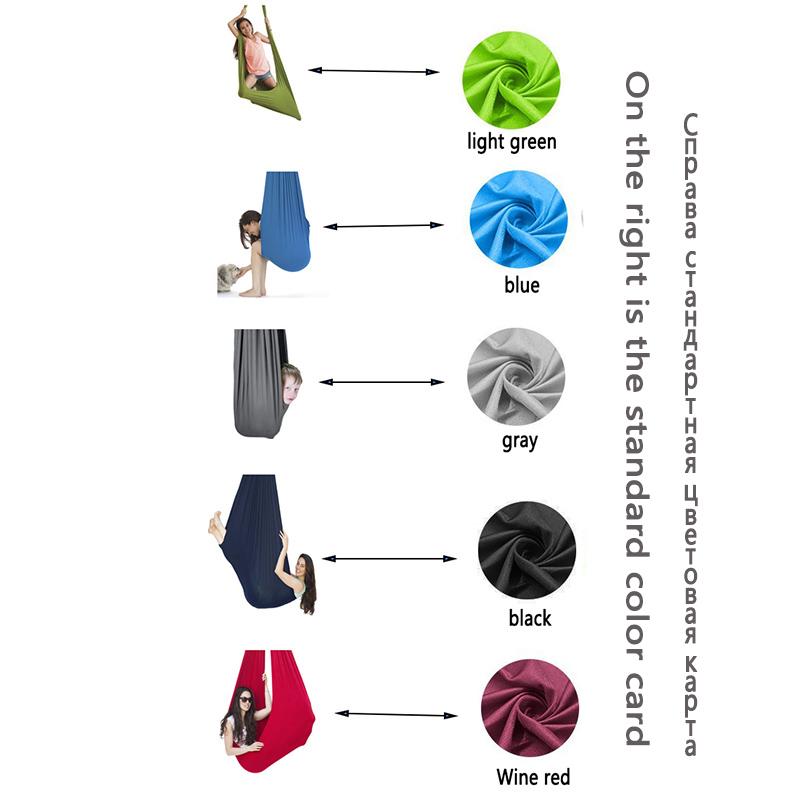 Trẻ Em Đầm Xòe Cotton Võng Tự Kỷ ADHD Thêm Trị Liệu Ôm Lên Cảm Giác Trẻ Trị Liệu Thun Bưu Kiện Ổn Định Ghế Xoay Chairtoy