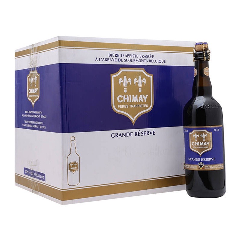 Chai Bia Bỉ Chimay xanh (Blue cap 9%) (750ml/chai)