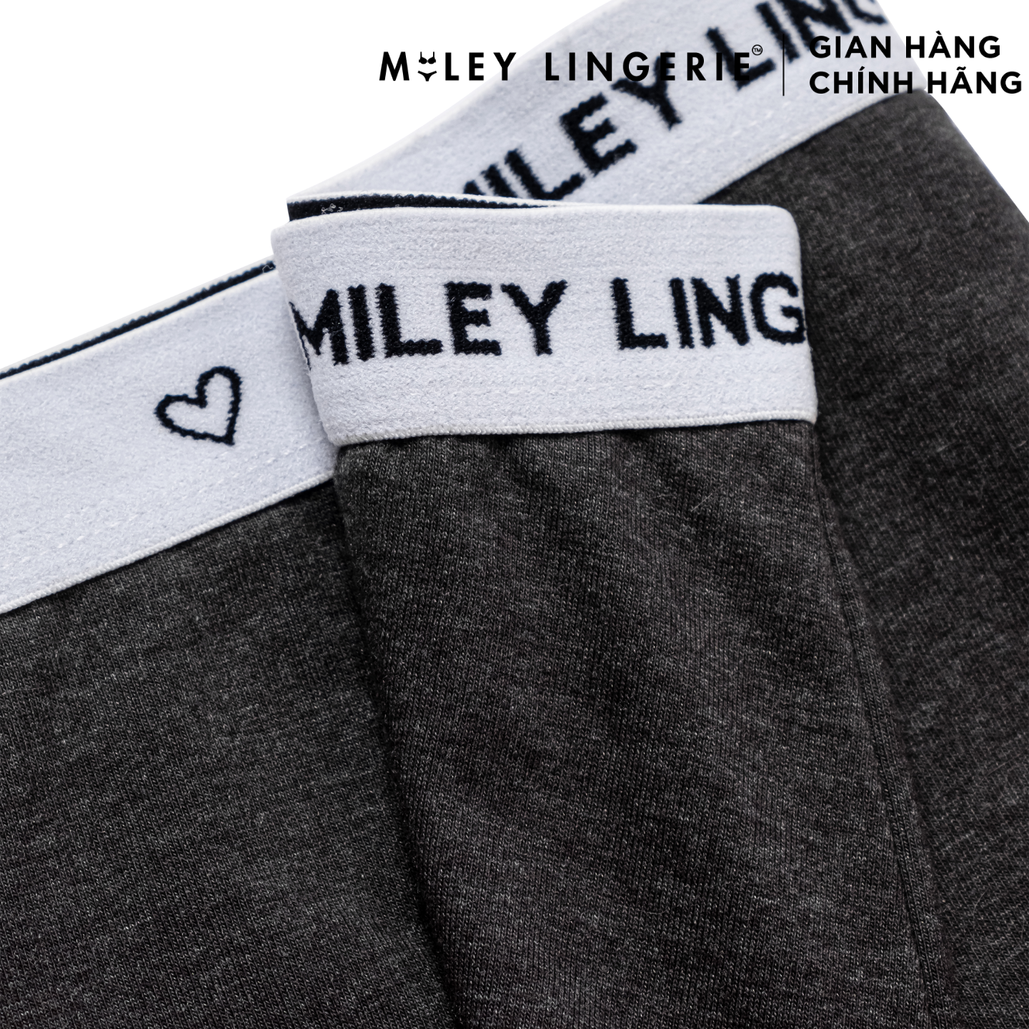 Bộ Đồ Lót Mút Mỏng Không Gọng thời Trang Và Quần Boxer Cotton Tự Nhiên Viền Lưng Logo BeingMe Miley Lingerie