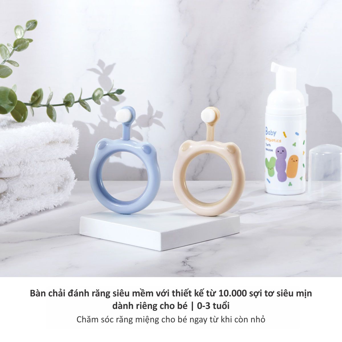 Bàn Chải Đánh Răng Tạo Hình Lông Mềm Cho Bé Ku.Ku Duckbill - Từ 0 - 3 Tuổi