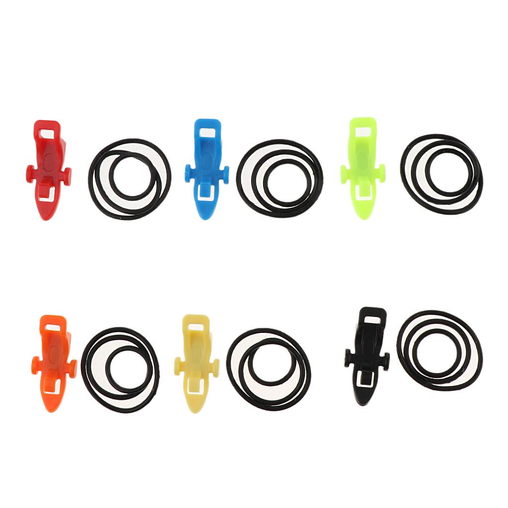 6pcs Fishing Rod Pole Hook Keeper Spoon Lure Bait Holder Tackle Accessories