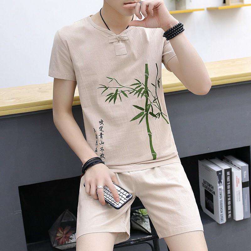 (XẢ KHO HÀNG HÈ HOT 2020) BỘ QUẦN ÁO ĐŨI THÊU HOA TRÚC