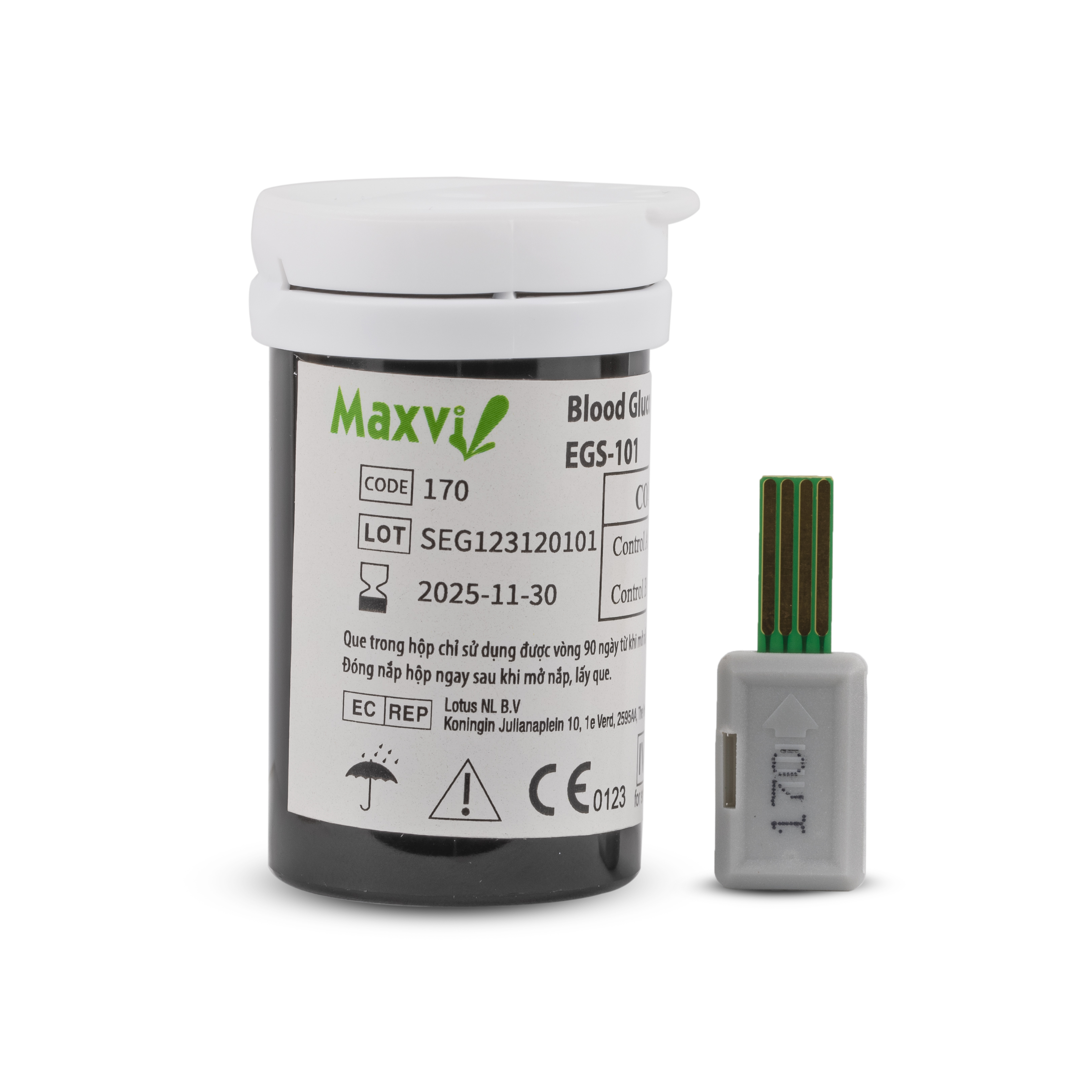 Máy đo đường huyết Maxvi BGM-101 (bộ 25 que/kim )