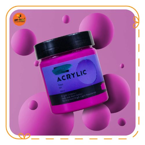 Màu Acrylic Hũ Lớn 100ml Tone Blue Purple Vẽ Trên Mọi Chất Liệu