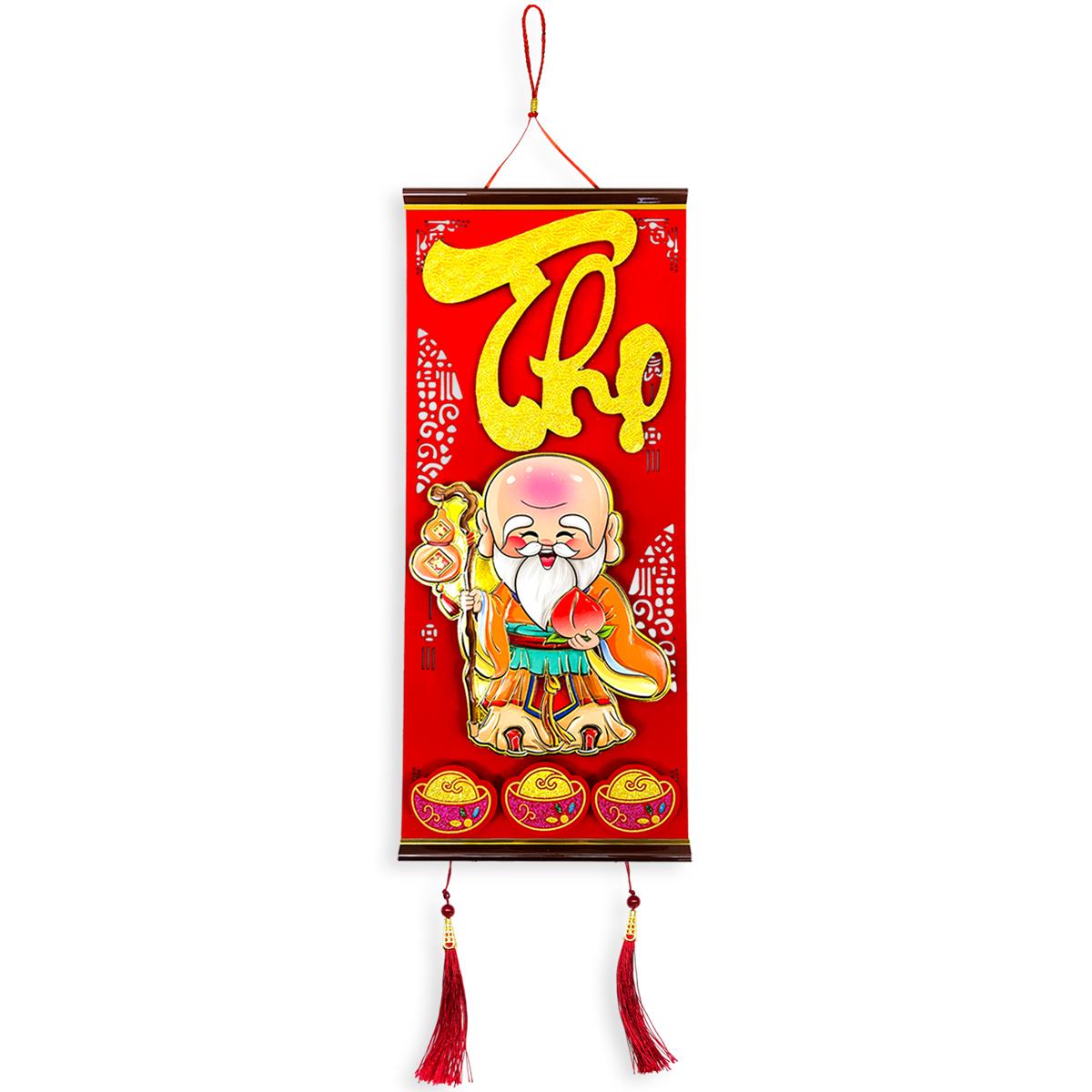 Bộ 3 Liễn Treo Phúc Lộc Thọ - Trang Trí Tết - VN01