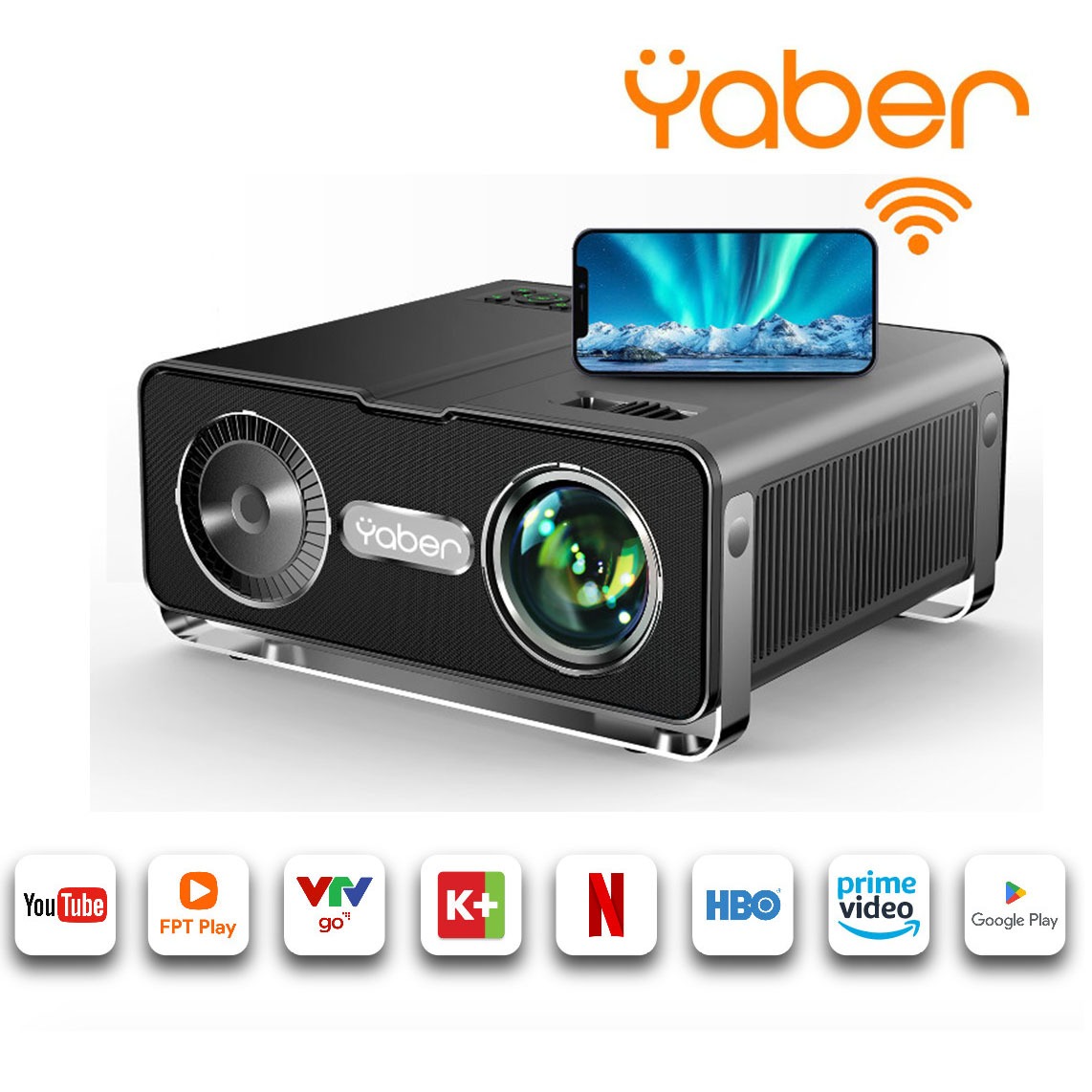 Máy chiếu thông minh Yaber V10 Full-HD Android Tivi hỗ trợ 4K - Hàng Chính Hãng - Thương hiệu Máy chiếu mini Máy chiếu gia đình văn phòng hàng đầu