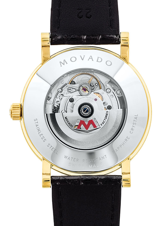 Đồng Hồ Nam Dây Da Movado 0607007 (42mm) - Đen