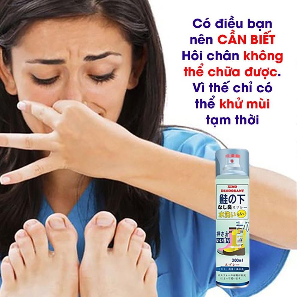 Bình xịt khử mùi hôi chân và làm sạch mùi giày Loại bỏ vi khuẩn, ngăn mồ hôi công nghệ bạc AG+ SHOECARE cao cấp 300ml M2