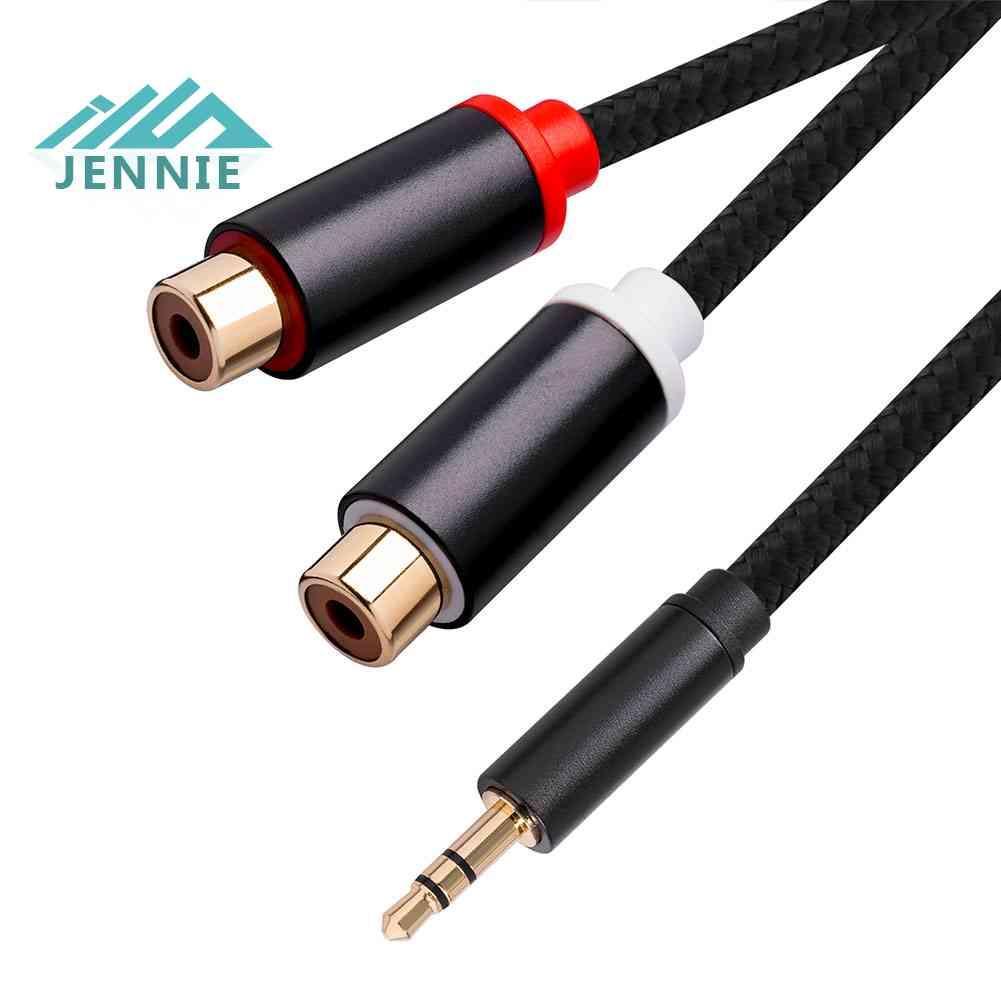 Cáp Chia Âm Thanh RCA 3.5mm Sang 2RCA Cho TV / PC / DVD