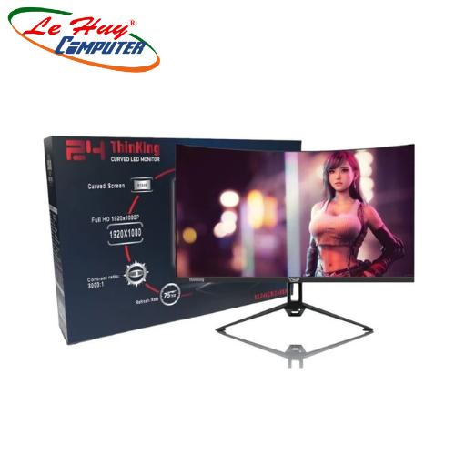 Màn Hình VSP VL24 (CM2406H) (23.6 inch/ FHD/ VA/ 75Hz/ 12ms/ 250nits/ HDMI+VGA/ Cong (Đen/Trắng) - Hàng Chính Hãng