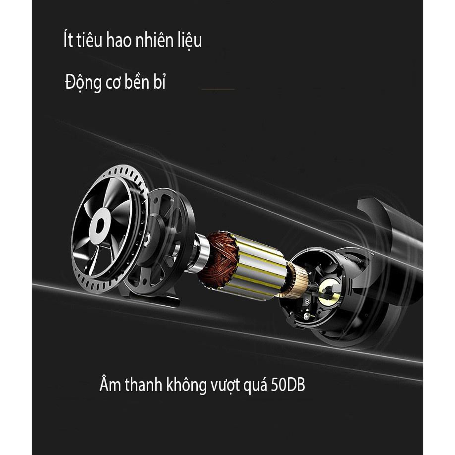 Bơm Lốp Ô Tô ĐỒNG HỒ Cơ Dung Tích XILANH LỚN Bơm Khỏe, Tích Hợp Đèn Chiếu Sáng Siêu Bền Bỉ