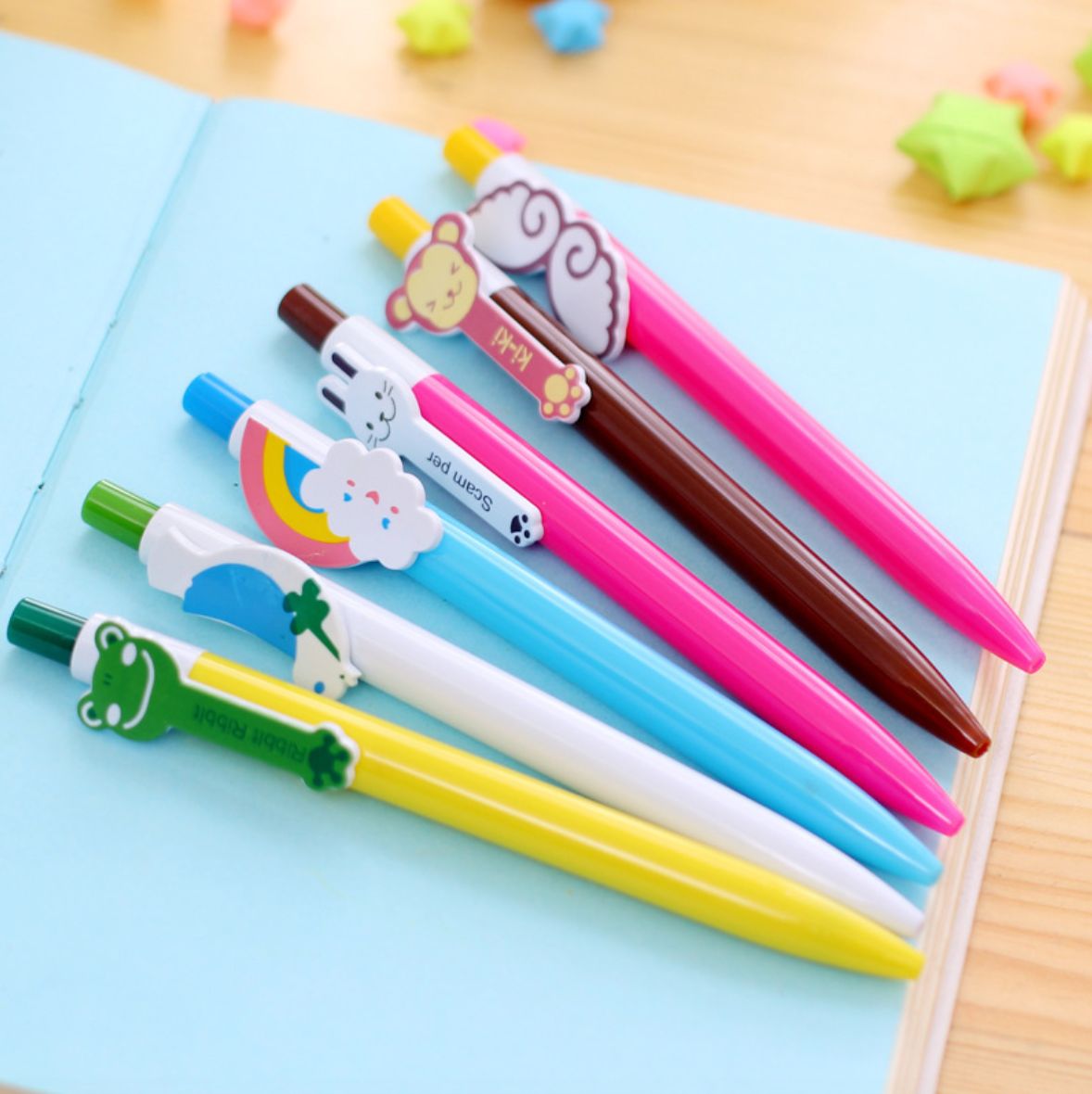 BÚT BI VIẾT NHIỀU MÀU ĐẸP MẮT SM22 - BÚT BI VIẾT VĂN PHÒNG MỰC XANH