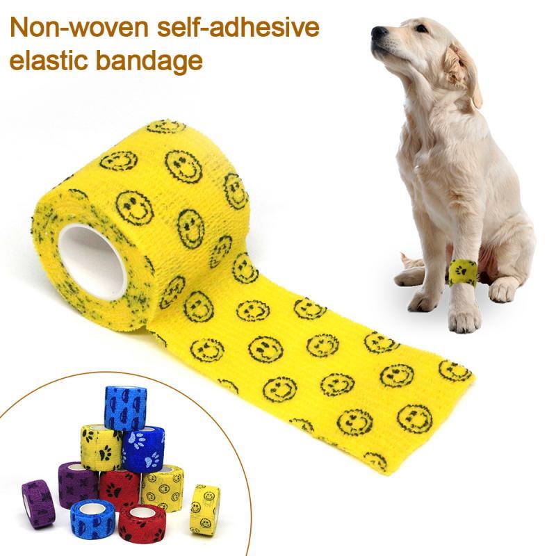 Cartoon Pattern Self Adhesive Elastic Bandage Sport Tape Elastoplast Emergency Muscle Tape First Aid Tool Knee Pads 5cm*4.5m