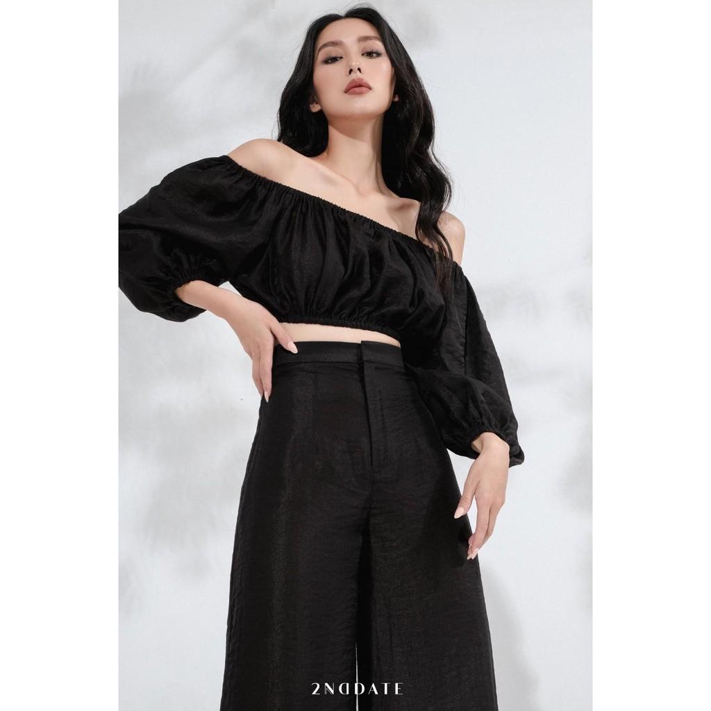 Áo croptop tay bồng nữ 2NDDATE TOP028B