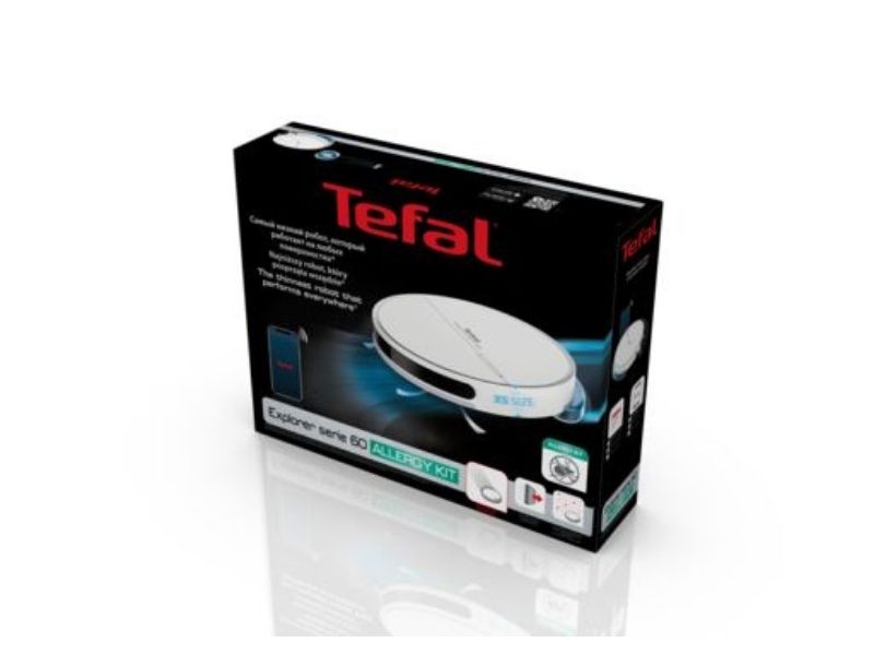 Robot hút bụi lau nhà Tefal RG7447WH - Trắng - Hàng chính hãng