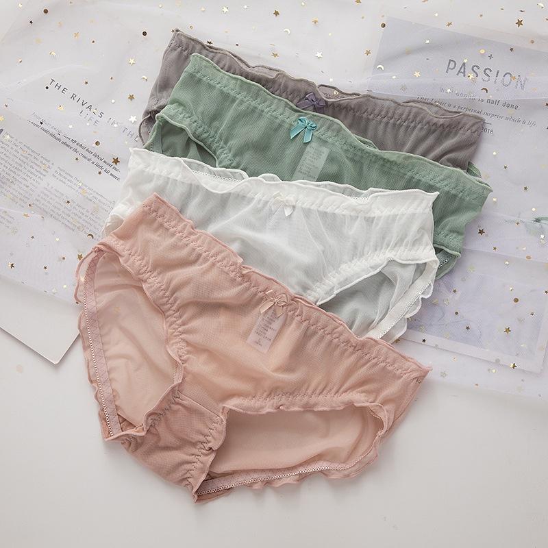 Quần lót nữ lưới viền nhún điệu đà sexy QLN01