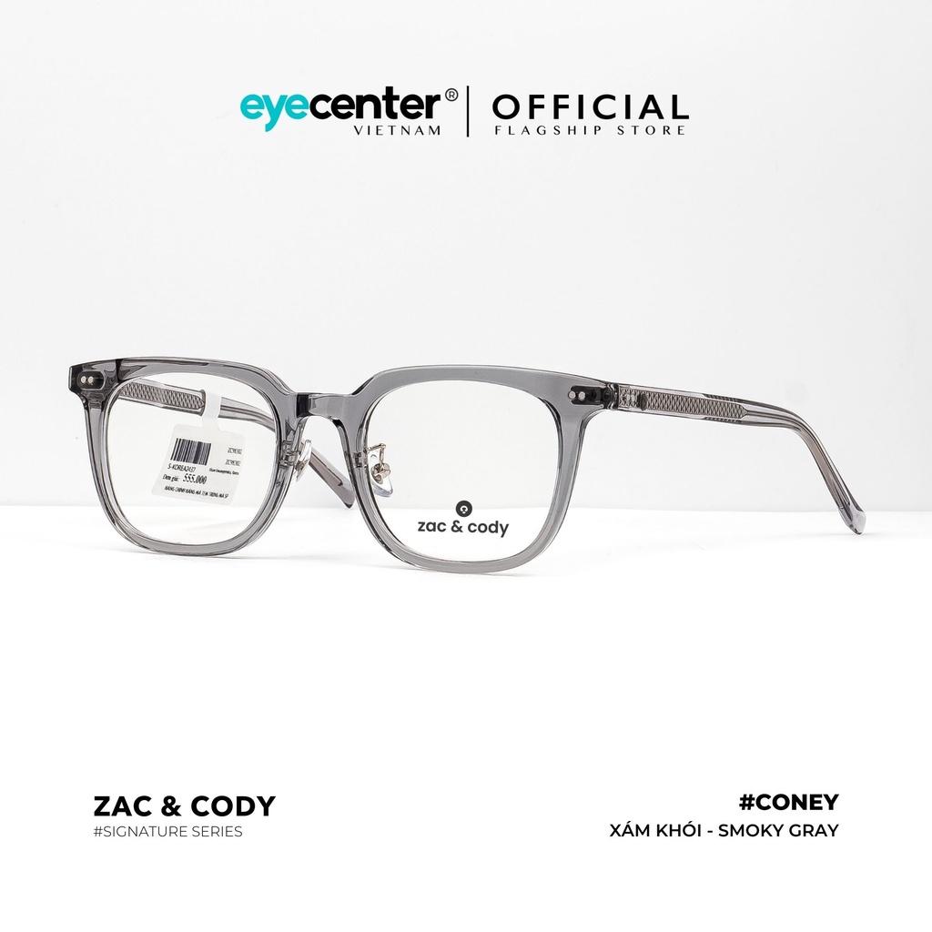 Gọng kính cận nam nữ CONEY chính hãng ZAC CODY A28-S lõi thép chống gãy nhập khẩu by Eye Center Vietnam