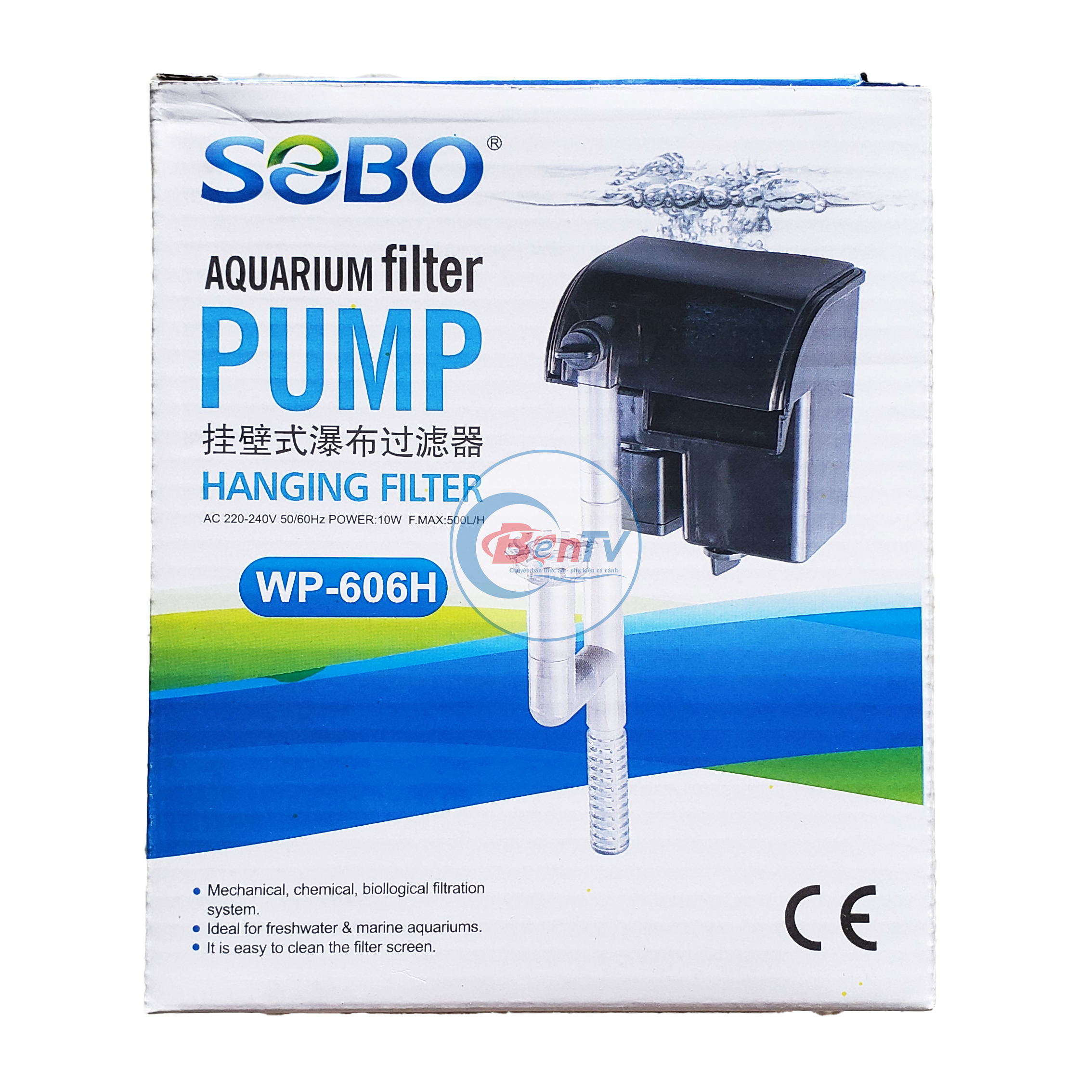 Máy Lọc Thác Sobo WP-303H WP-606H - Lọc Nước Hồ Cá Cảnh