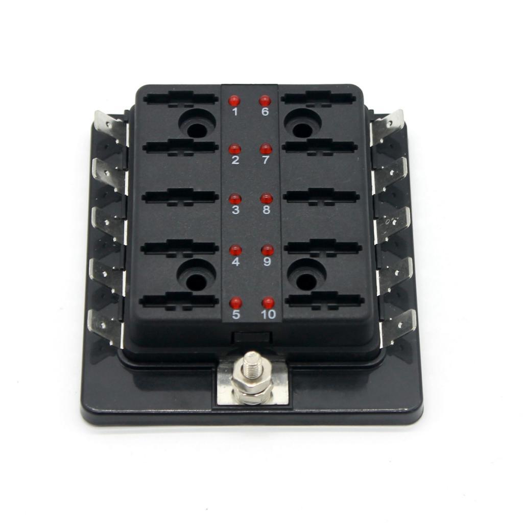 Car Motorcycle Marine Boat Fuse Box Holder Block