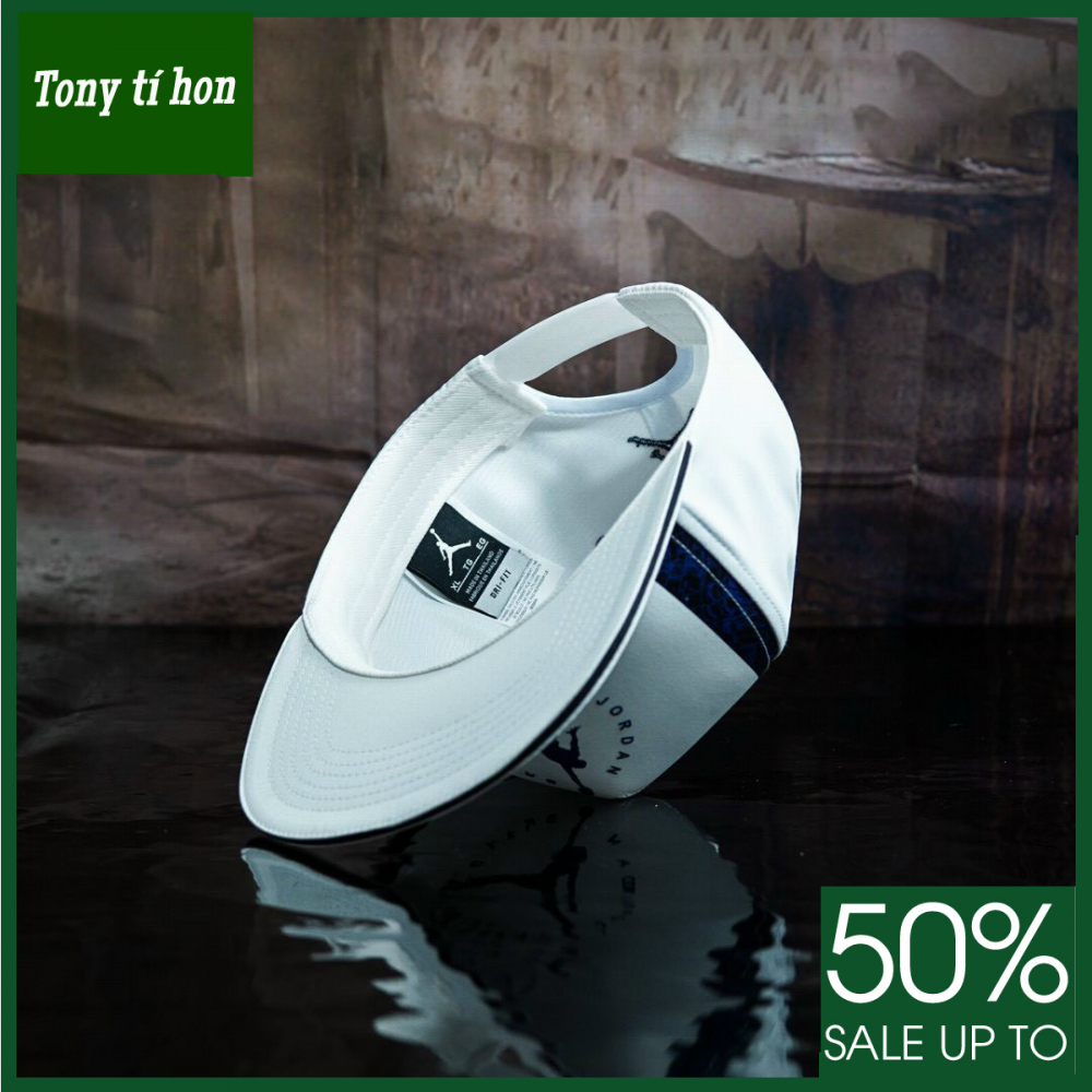 Tony tí hon - Mũ/nón kết lưỡi trai Snapback JD Classic trắng xanh thời trang nam nữ cao cấp