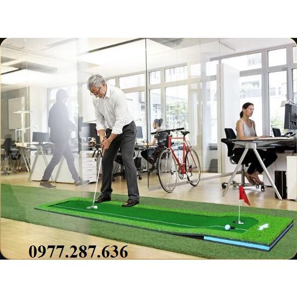 Thảm golf tập Putter PGM trong nhà di động tiện lợi di chuyển luyện Swing gạt bóng TT011 - Hàng Chính Hãng