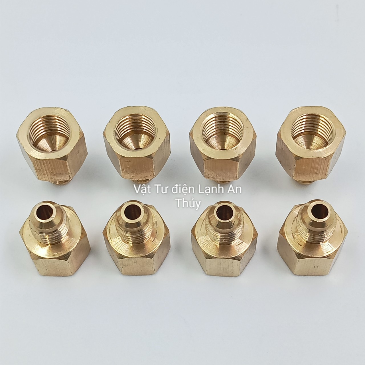 Tán ống đồng ren trong 8 giảm 6 - Ốc tán ống đồng ren trong 8 giảm 6 , Đầu hàn nối ống đồng máy lạnh ren trong 8 giảm 6
