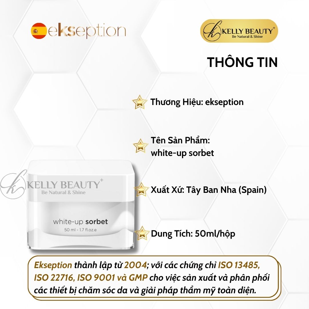 Kem Dưỡng Sáng Da ekseption White-Up Sorbet Cream | Kelly Beauty