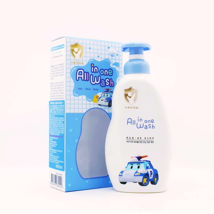 Sữa tắm gội trẻ em dịu nhẹ, dành cho da nhạy cảm nhất Poli Kids Wash Hàn Quốc 350ml