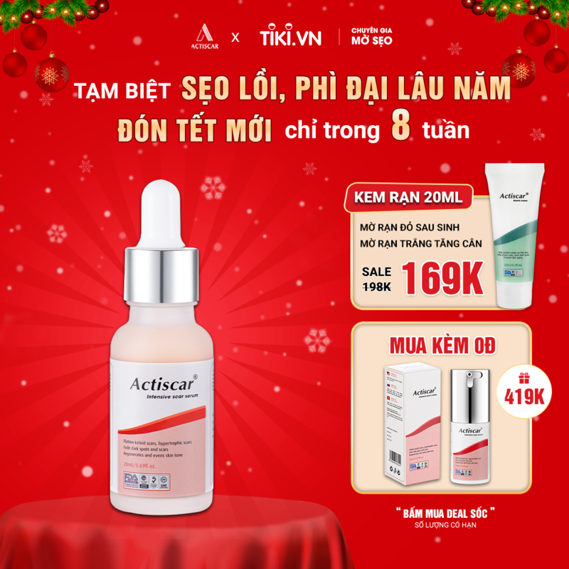 Serum Xóa Sẹo Lồi, Sẹo Phì Đại Actiscar 20ml