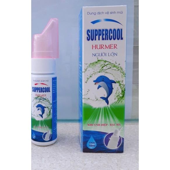 Nước biển sâu SUPPERCOOL Hurmer xịt mũi Người lớn 70ml