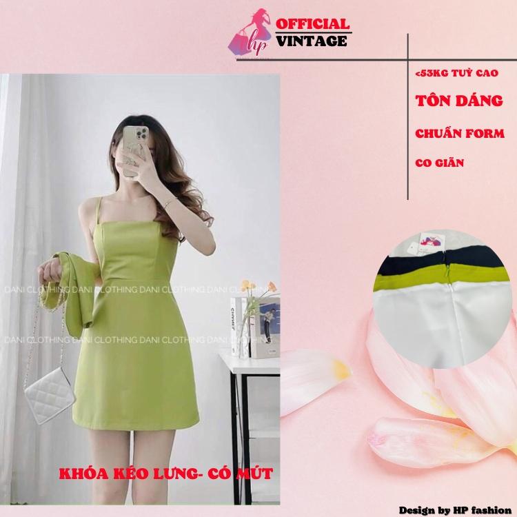 Set đầm body 2 dây kèm áo khoác tay ngắn kiểu hàn quốc tôn dáng VD452
