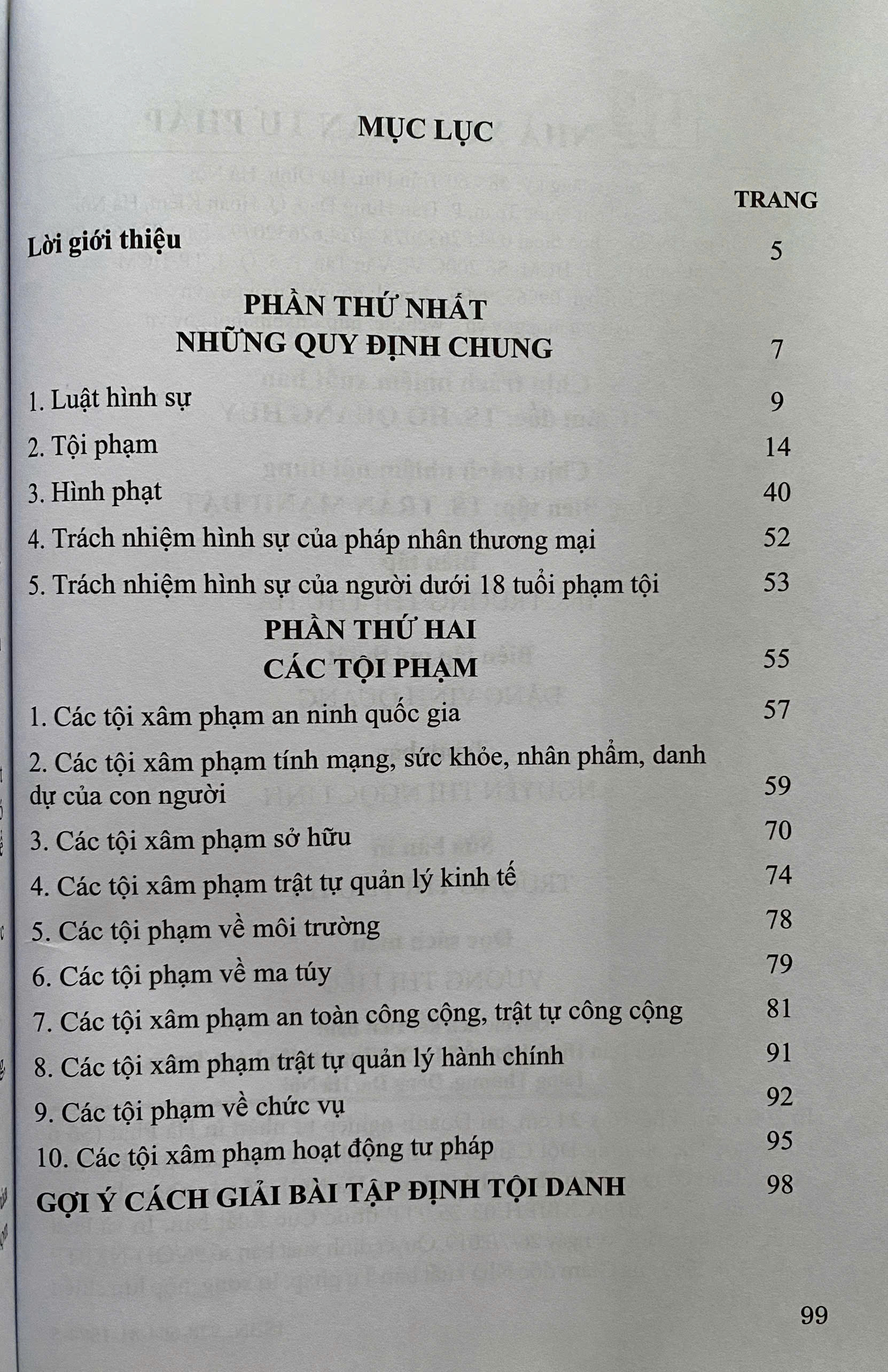 Mô Hình Luật Hình Sự Việt Nam