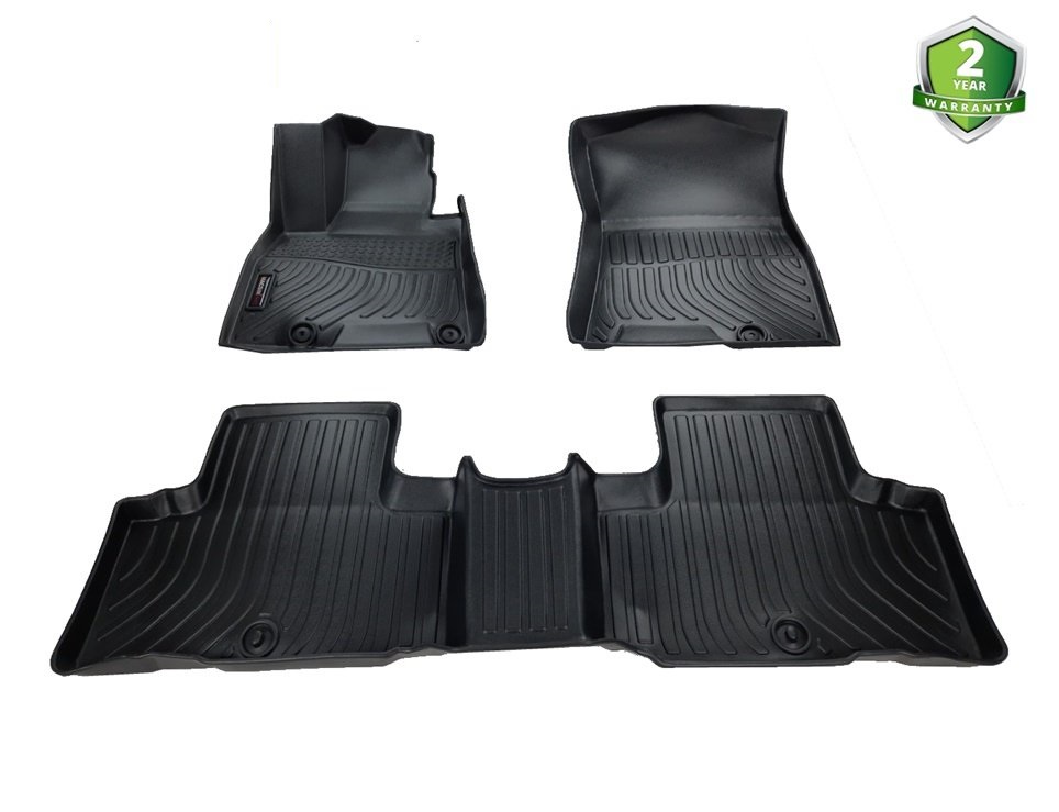 Thảm lót sàn xe ô tô Hyundai Genesis G80 Nhãn hiệu Macsim chất liệu nhựa TPE cao cấp màu đen