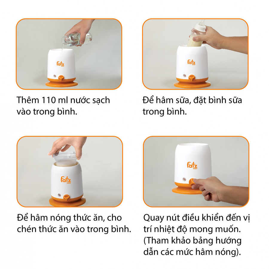 Máy hâm sữa Fatzbaby Mono 2 FB3002SL