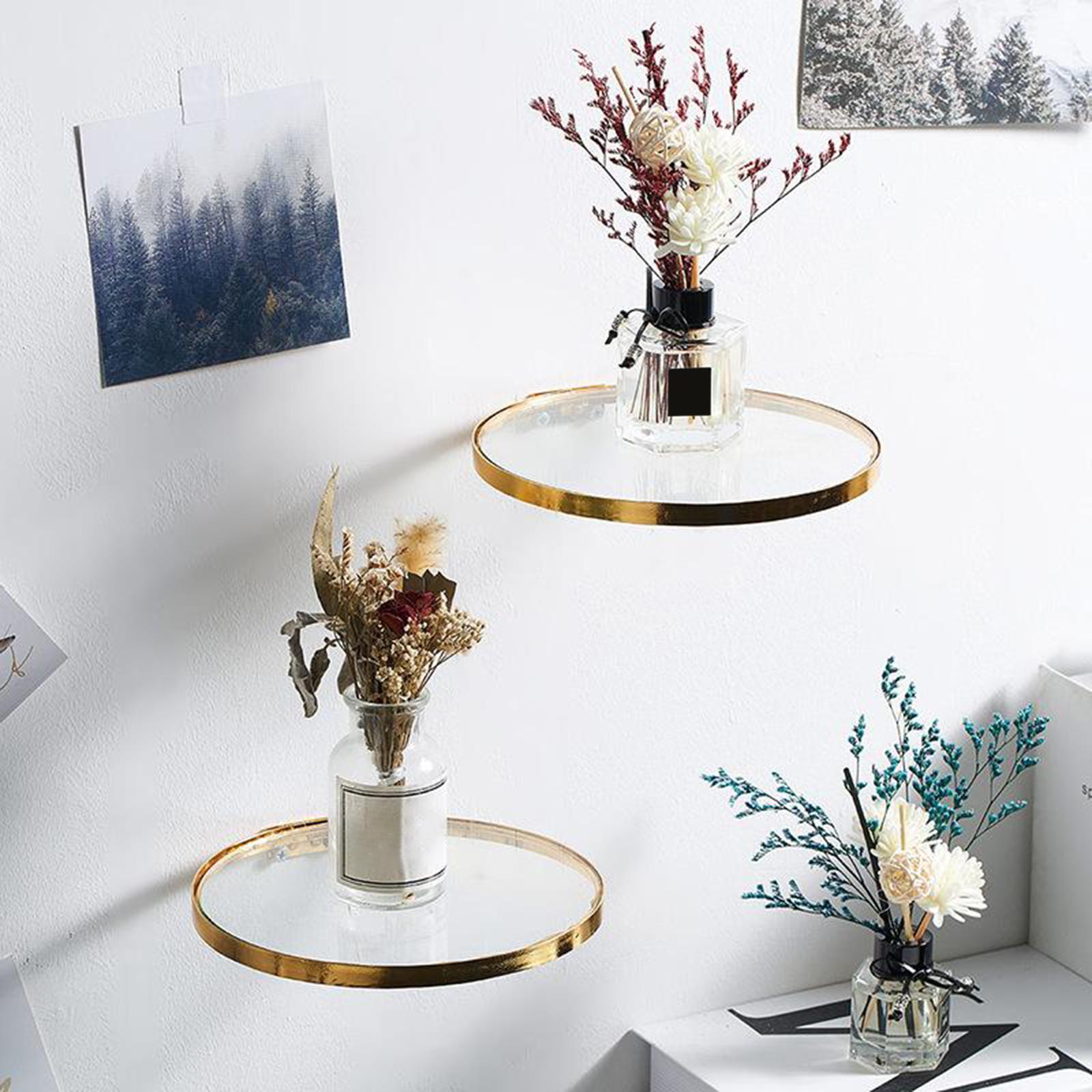 4X Wall Hanging Floating Shelf Rack Books Display Organizer Holder Home M