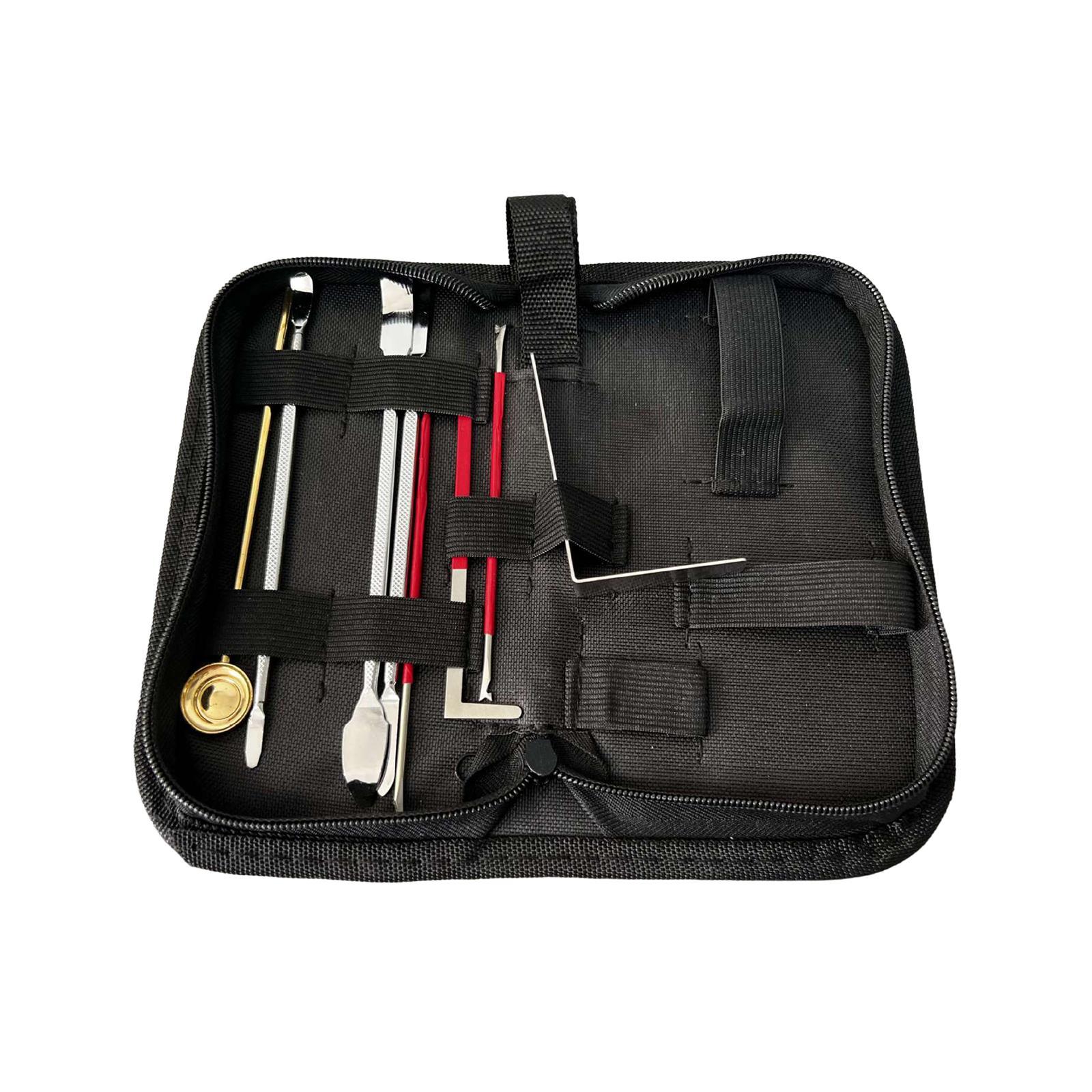 8Pcs Stainless Steel Clarinet Repair Tool Kit,Gasket Adjustment,Woodwind Instrument Maintanance Kit with Carry Case for Oboe Piccolo Clarinet