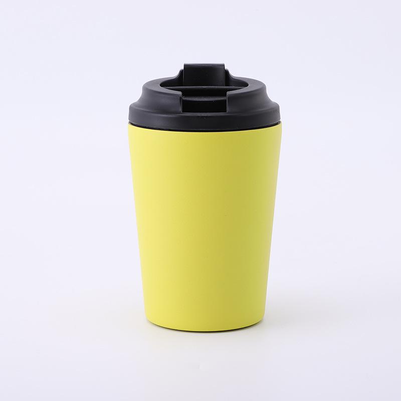 Đảm Bảo Chất Lượng Mới Di Động Tay Treo Tai Cốc Cà Phê 2 Lớp Inox Cách Nhiệt Ô Tô Văn Phòng Cốc Nước