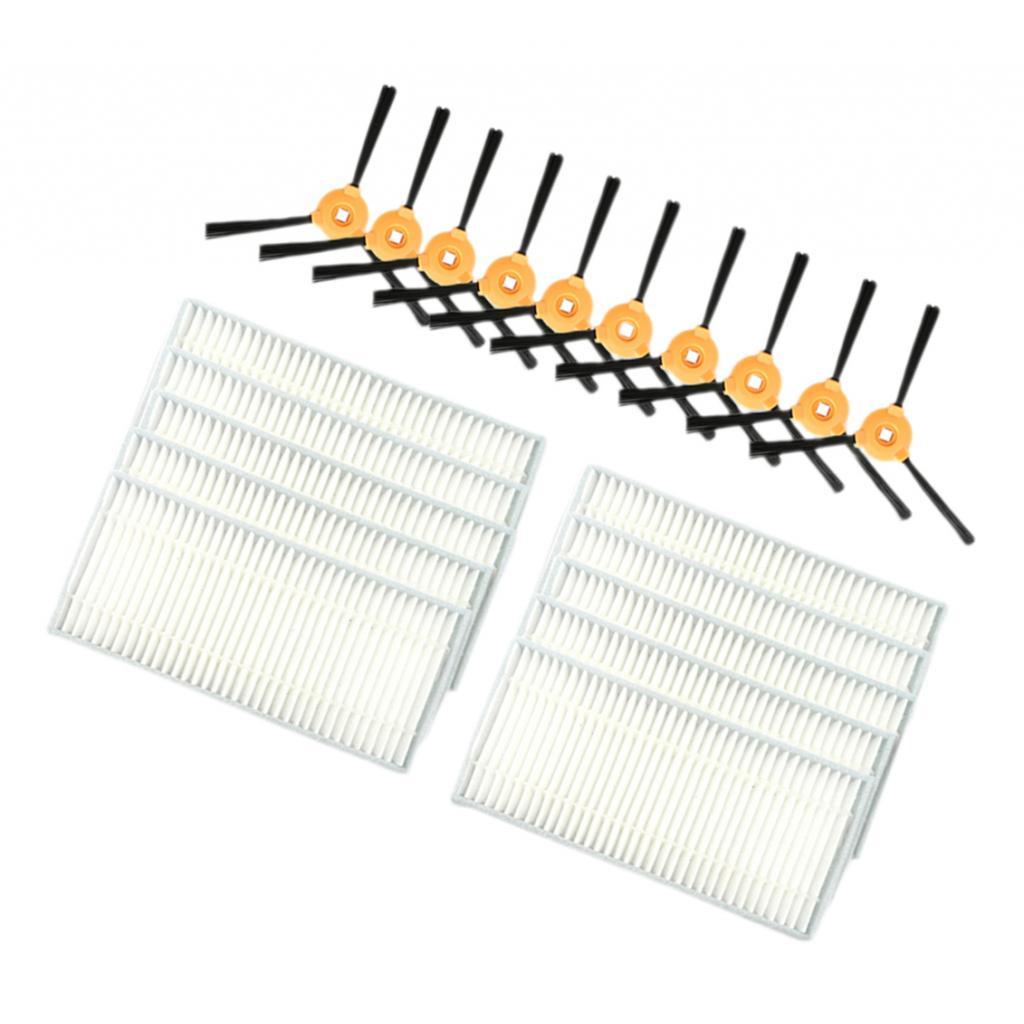 3 Arm Side Brush Hepa Filters Vacuum Cleaner Accessory Replacement Set