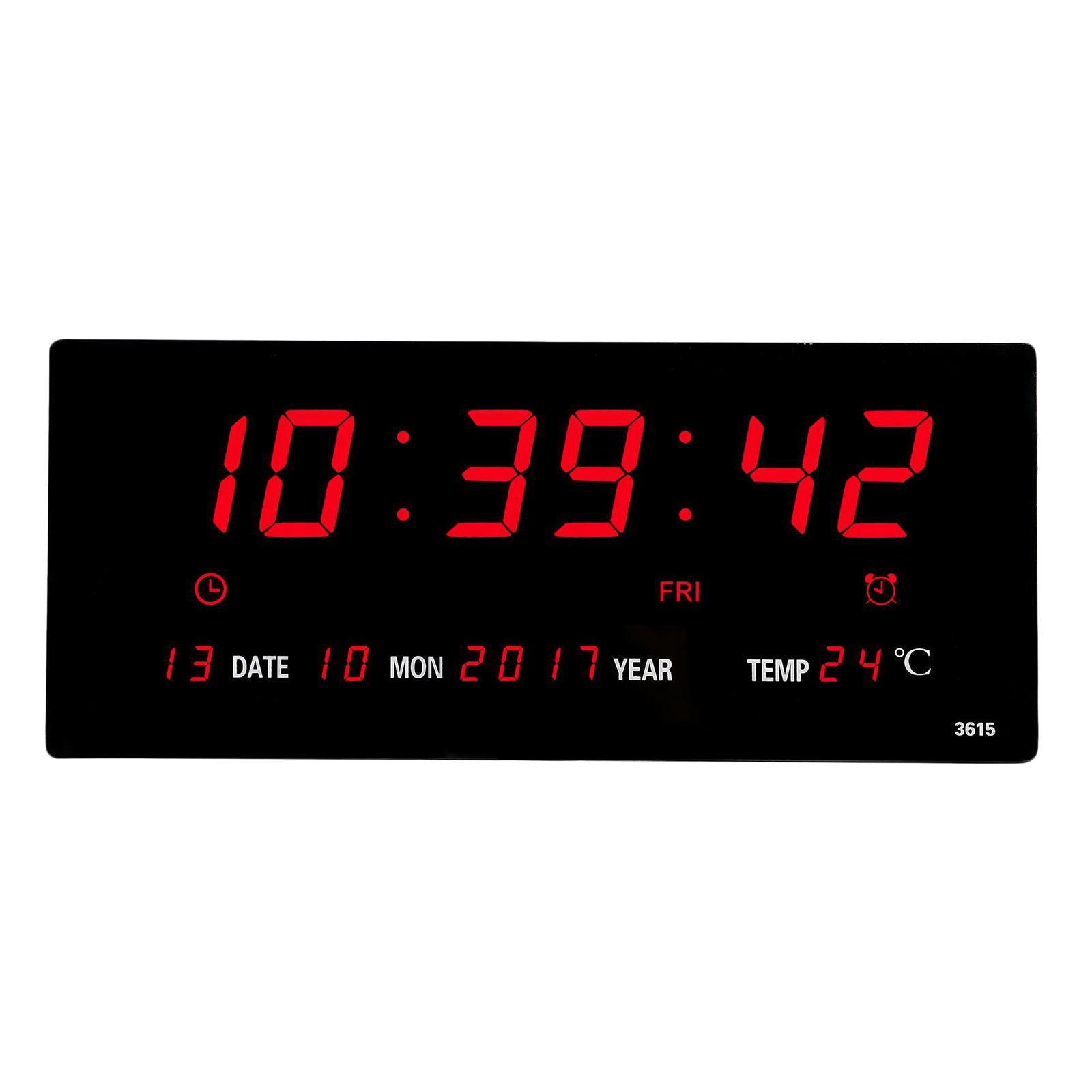 17'' LED Screen Clock 24H Time  US