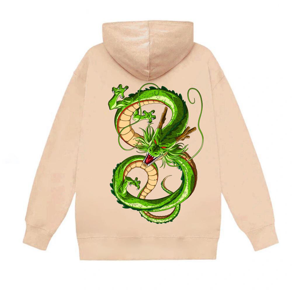 Hoodie unisex hình Rồng Thần manga 7 viên ngọc rồng Dragon Balls áo khoác hoodie BND304 - Trắng