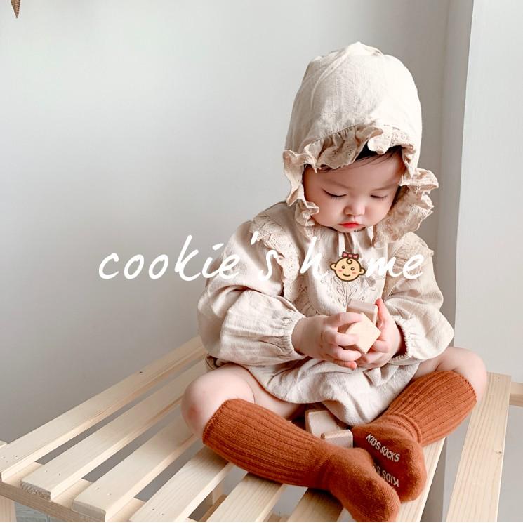 Set áo kèm mũ tiểu thư cực xinh chất vải cotton thoáng mát cho bé gái chụp hình đi chơi tiệc sinh nhật thôi nôi