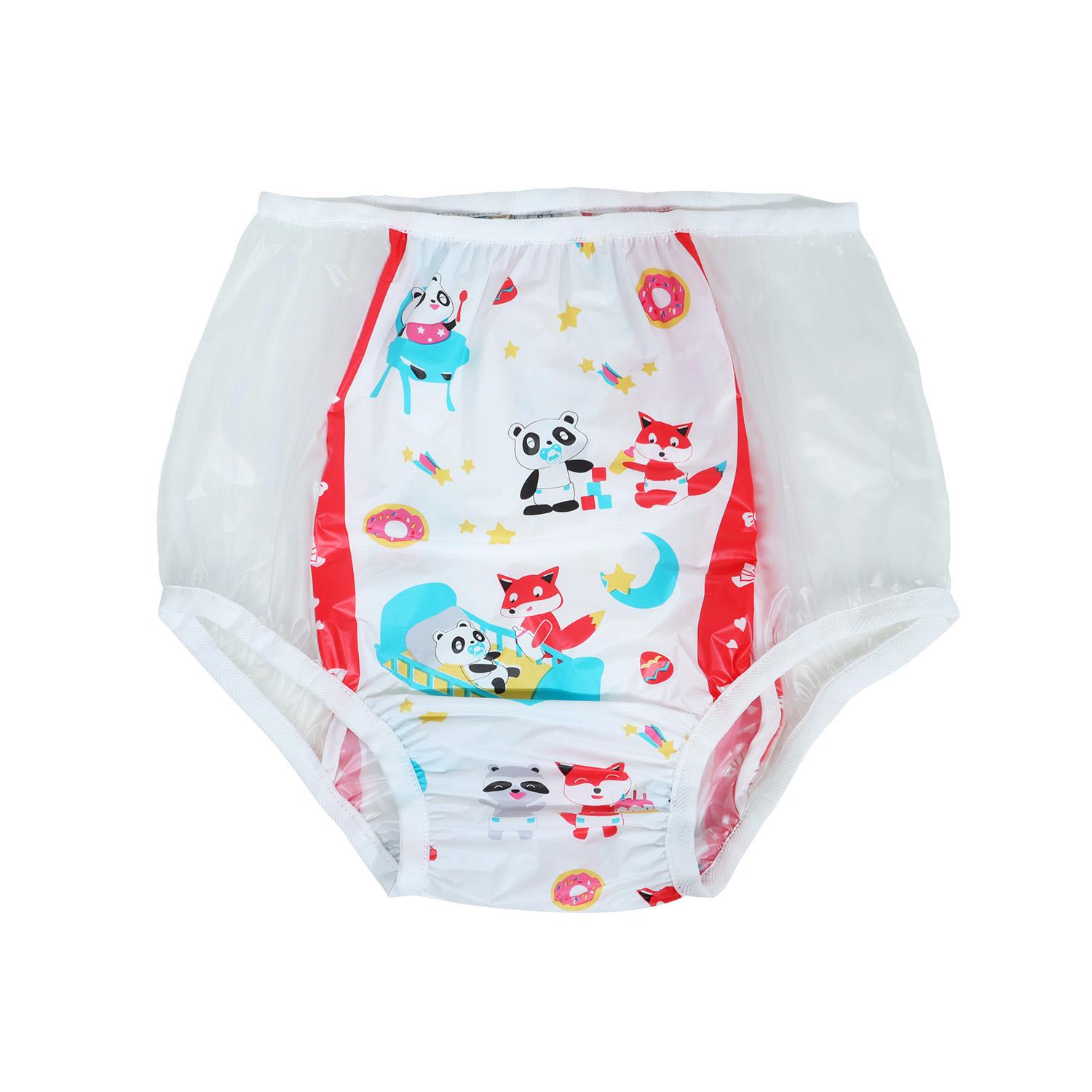 2021ABDL Miếng Tã Quần Cáo Đỏ Tã Nhựa Pvc Có Thể Tái Sử Dụng Cho Bé Onesize Nhựa Bikini Quần DDLG Trưởng Thành Bebe Mới Quần Lót Tã miễn Phí