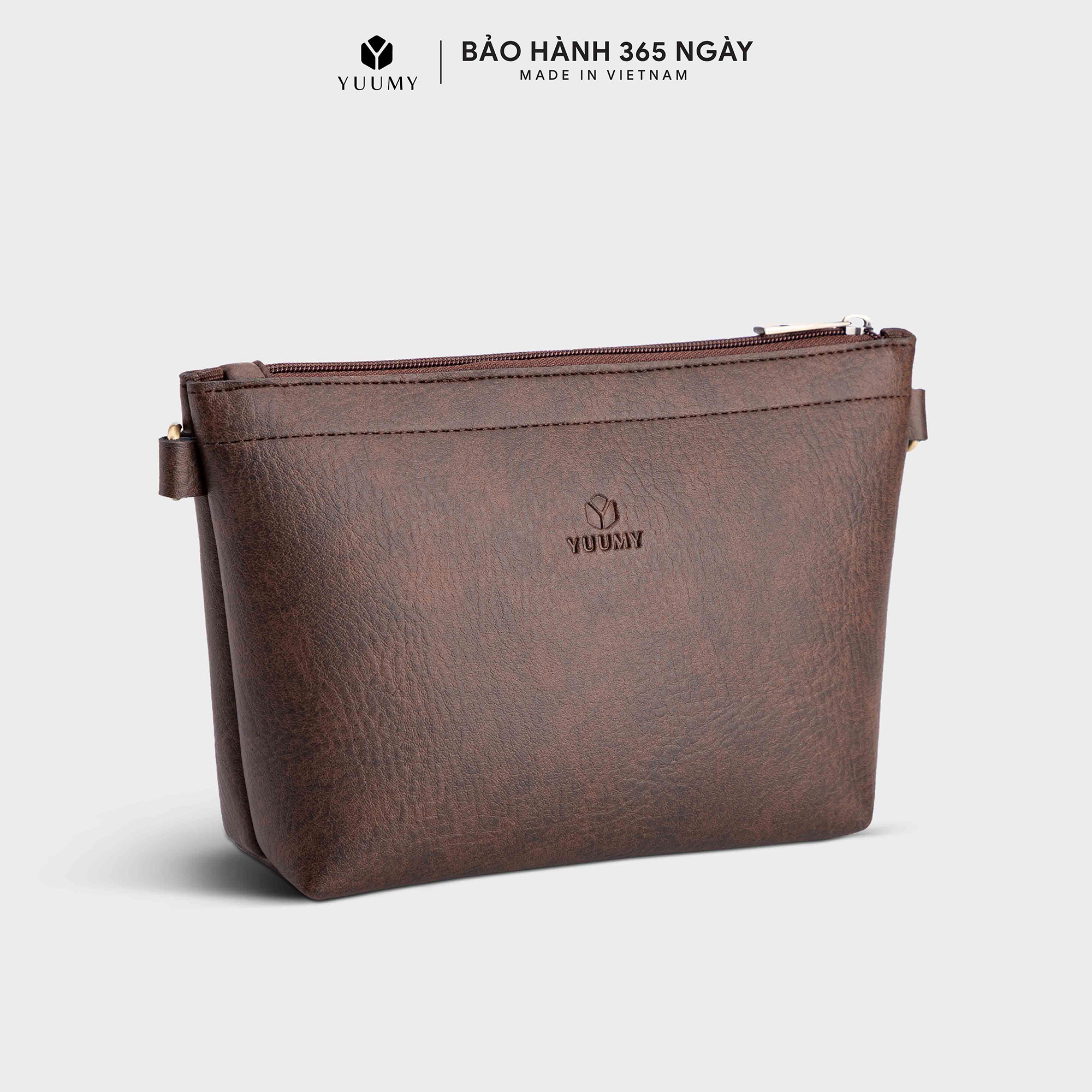 Túi da đựng mỹ phẩm cầm tay YUUMY YN121