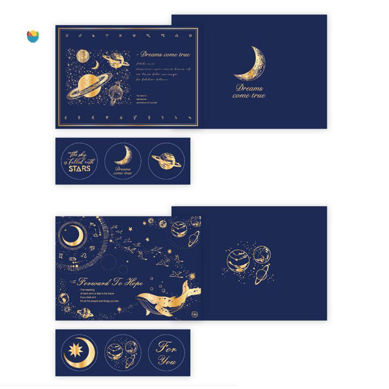 8x Blank Cards and Envelopes Seal Note Cardstock Invitation Cards Birthday