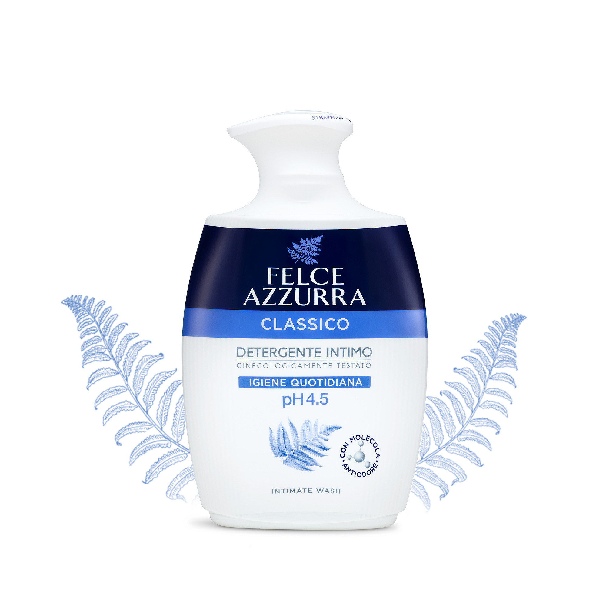 Dung dịch vệ sinh phụ nữ hương nước hoa cổ điển Ý Felce Azzurra độ pH 4.5 - 250ml