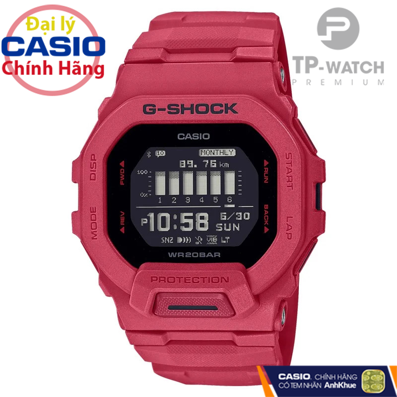 Đồng Hồ Nam Dây Nhựa Casio G-Shock GBD-200RD-4DR Chính Hãng - GBD-200RD-4 Bluetooth
