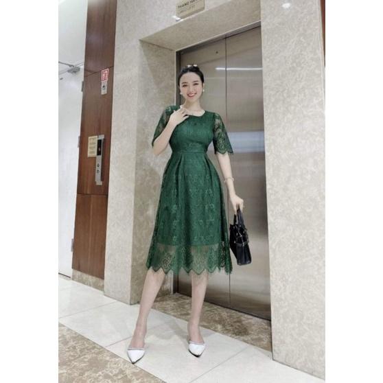 ĐẦM XÒE REN GỢN SÓNG TAY LỠ