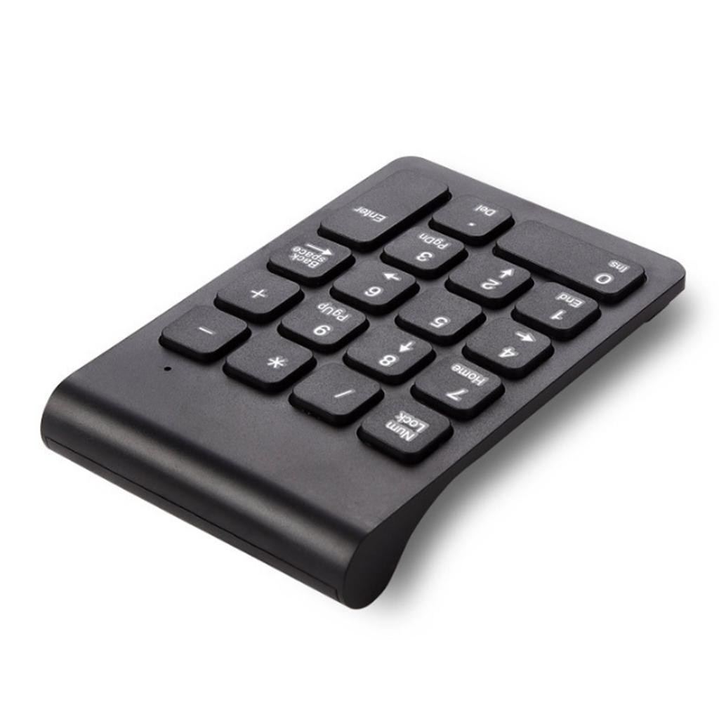 3X 2.4G Numeric Keypad USB Wireless Keypad with Mouse for Laptop Desktop Black